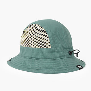 back view of ciele athletics GOBucket unisex running bucket hat from the Lifestyle Edition collection, in silver pine color