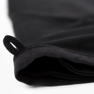 detail view of the side mesh pocket loop on the ciele athletics race ready and performance driven 3.5 inches tights short for womens named CRGTight in shadowsphinx color