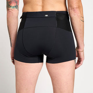 close back view of the ciele athletics race ready and performance driven 3.5 inches tights short for womens named CRGTight in shadowsphinx color