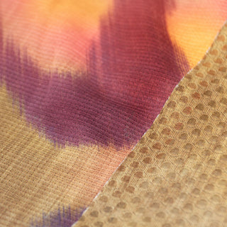 close picture of the fabrics and print on the back of the ciele athletics lightweight, race ready and performance driven T-Shirt named RCDTShirt for womens in sphinx color
