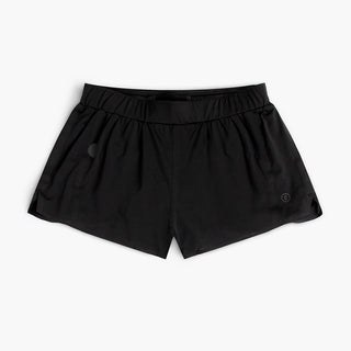 front view of the ciele athletics lightweight, race ready and performance driven short named RDShort in shadowsphinx color