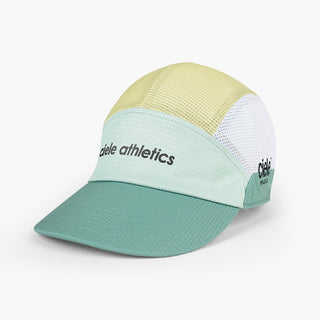 front view of ciele athletics GOCap SC Field Loopy unisex running hat in dusty turquoise color